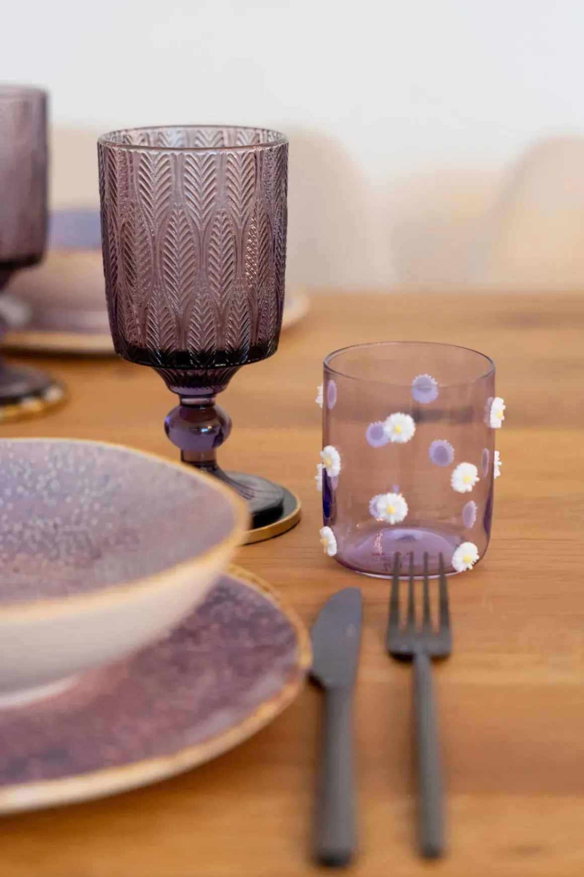 Vinglas Fogli - Lila - KARE Design