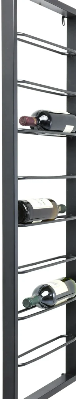 Vinhylla Bistro, Vägghängt Vinställ Svart, 40x120cm - KARE Design