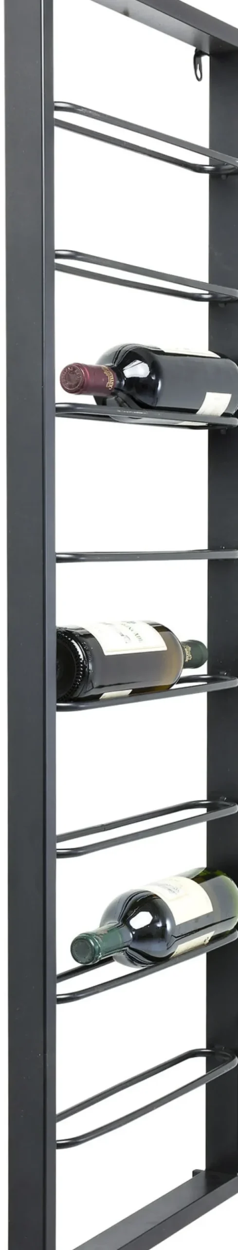 Vinhylla Bistro, Vägghängt Vinställ Svart, 40x120cm - KARE Design