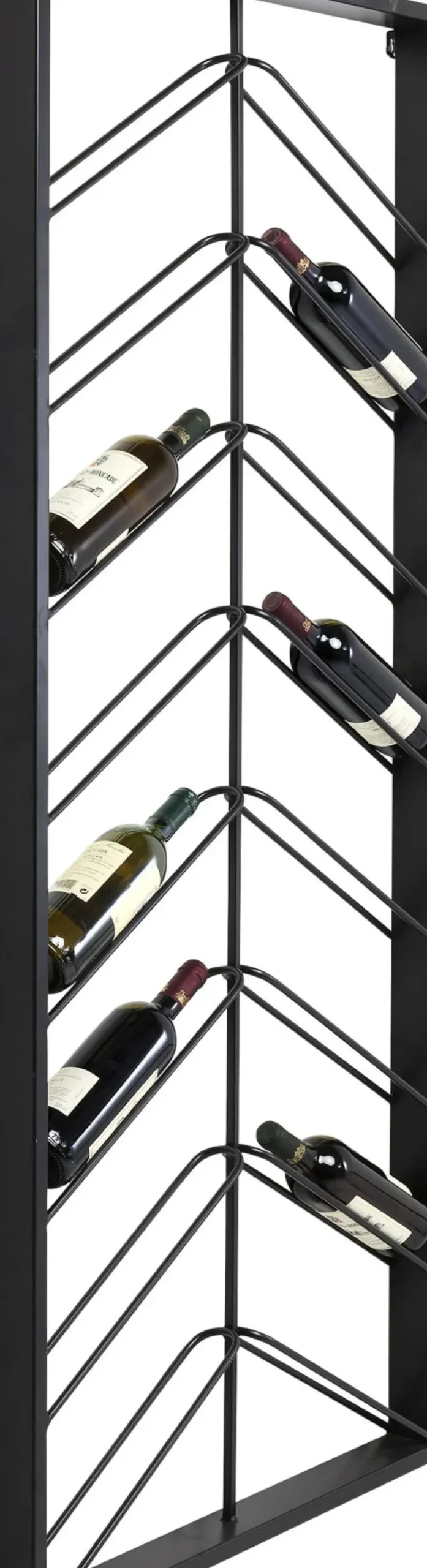 Vinhylla Bistro - Vägghängt Vinställ Svart, 70x160cm - KARE Design