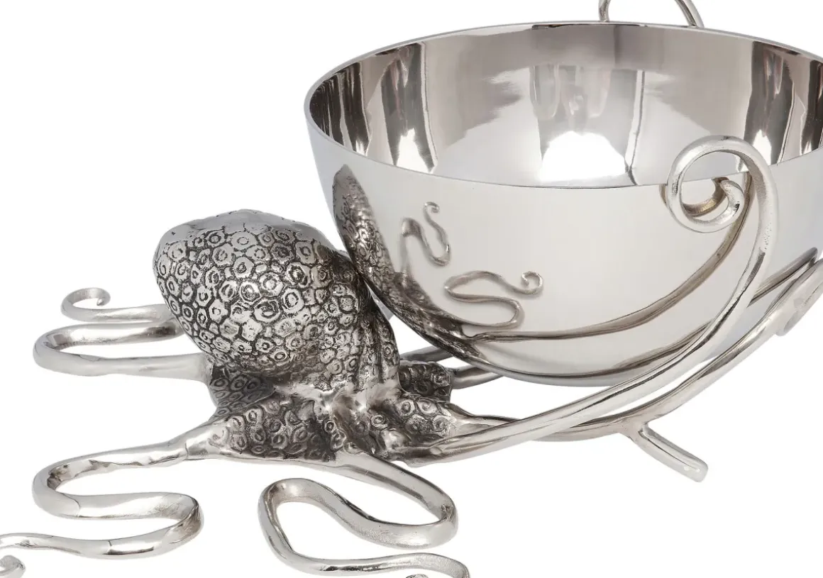 Vinkylare Octopus - Dekorativ Vinkylare Silver - KARE Design