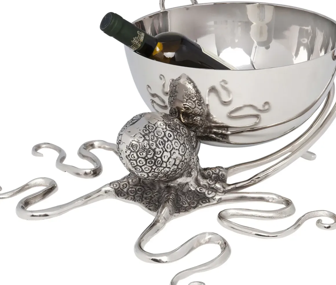 Vinkylare Octopus - Dekorativ Vinkylare Silver - KARE Design